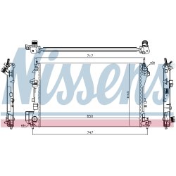 Radiator NISSENS 63024A OE Ref 24418338 NISSENS