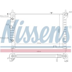 Radiator NISSENS 63061 OE Ref 1300 132 NISSENS
