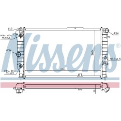 Radiator NISSENS 630641 OE Ref 1300133 NISSENS