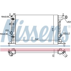 Radiator NISSENS 630691 OE Ref 90499823 NISSENS