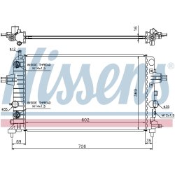 Radiator NISSENS 630702 OE Ref 13170111 NISSENS