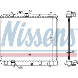 Radiator NISSENS 630707 OE Ref 17700-73KC0 NISSENS