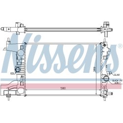 Radiator NISSENS 630725 OE Ref 13267656 NISSENS