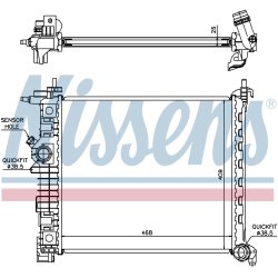 Radiator NISSENS 630735 OE Ref 13283247 NISSENS