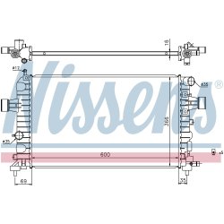Radiator NISSENS 630744 OE Ref 13145210 NISSENS