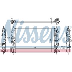 Radiator NISSENS 630762 OE Ref 13393984 NISSENS