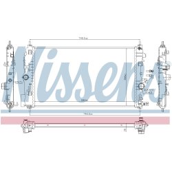 Radiator NISSENS 630763 OE Ref 1300313 NISSENS
