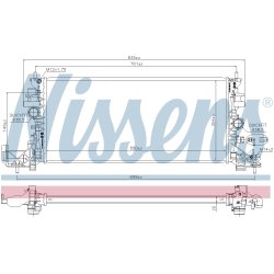Radiator NISSENS 630797 OE Ref 13453907 NISSENS