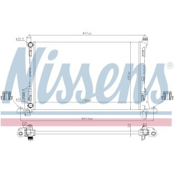 Radiator NISSENS 630803 OE Ref 4422502 NISSENS