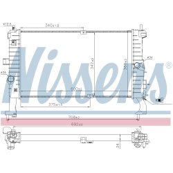 Radiator NISSENS 63092 OE Ref 13148295 NISSENS