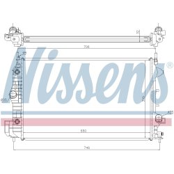 Radiator NISSENS 63113A OE Ref 1300 412 NISSENS