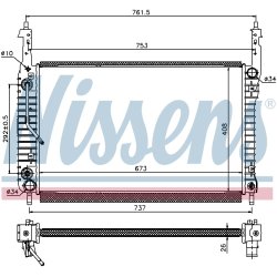 Radiator NISSENS 63119 OE Ref 20777046 NISSENS