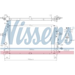 Radiator NISSENS 63121 OE Ref 13209772 NISSENS