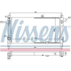 Radiator NISSENS 632381 OE Ref 1302 074 NISSENS