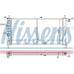 Radiator NISSENS 632741 OE Ref 1302 077 NISSENS