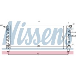 Radiator NISSENS 63298 OE Ref 1300 175 NISSENS