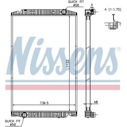 Radiator NISSENS 63329A OE Ref 500060750