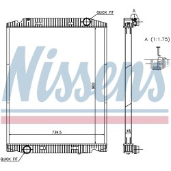 Radiator NISSENS 63331A OE Ref 504011119
