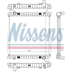 Radiator NISSENS 63333 OE Ref 504080547