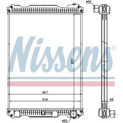 Radiator NISSENS 633350 OE Ref 5001862877