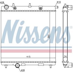 Radiator NISSENS 63505 OE Ref 1330.V4 NISSENS