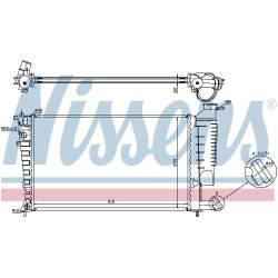 Radiator NISSENS 635181 OE Ref 1301.TH NISSENS