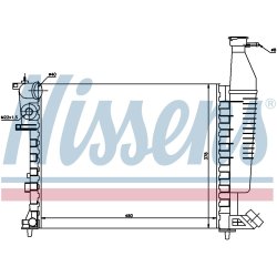 Radiator NISSENS 63546 OE Ref 133052
