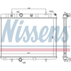 Radiator NISSENS 636007 OE Ref 1330.P9 NISSENS