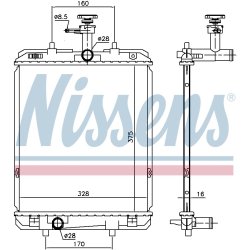Radiator NISSENS 636015 OE Ref B000765180 NISSENS
