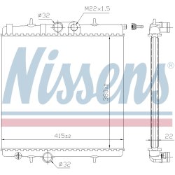 Radiator NISSENS 63708A OE Ref 1330B4 NISSENS
