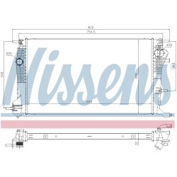 Radiator NISSENS 637617 OE Ref 21410-0057R NISSENS