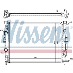 Radiator NISSENS 63764 OE Ref 82 00 115 541 NISSENS