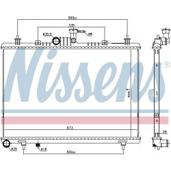 Radiator NISSENS 637643 OE Ref 214006645R NISSENS