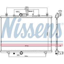 Radiator NISSENS 637645 OE Ref 214007173R NISSENS