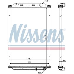 Radiator NISSENS 637780 OE Ref 50 10 619 446