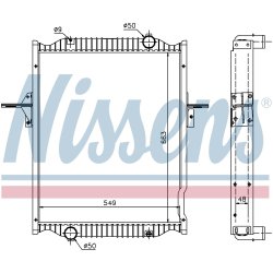 Radiator NISSENS 63781A OE Ref 50 01 855 885