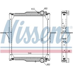 Radiator NISSENS 63783 OE Ref 5001873318