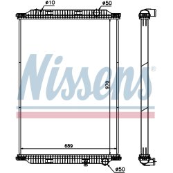 Radiator NISSENS 637860 OE Ref 5001 873 356