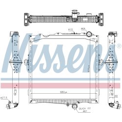 Radiator NISSENS 637877 OE Ref 7422062510