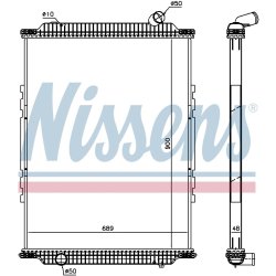 Radiator NISSENS 6378920 OE Ref 50 01 864 775