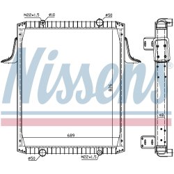 Radiator NISSENS 63822A OE Ref 50 01 837 161