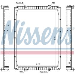 Radiator NISSENS 63845A OE Ref 50 01 834 418