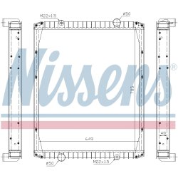 Radiator NISSENS 63846A OE Ref 50 10 230 826