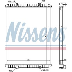 Radiator NISSENS 638480 OE Ref 50 01 837 212