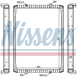 Radiator NISSENS 63848A OE Ref 50 01 837 212