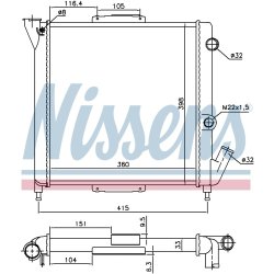 Radiator NISSENS 63867 OE Ref 77 00 773 968 NISSENS