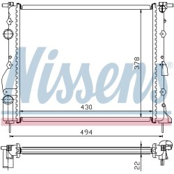 Radiator NISSENS 63884 OE Ref 77 00 314 382 NISSENS