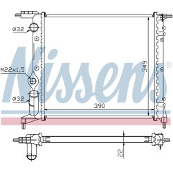 Radiator NISSENS 639271 OE Ref 77 01 034 770 NISSENS