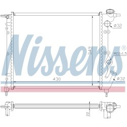 Radiator NISSENS 63931 OE Ref 77 01 047 887 NISSENS