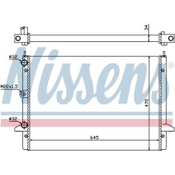 Radiator NISSENS 63992 OE Ref 7211894 NISSENS
